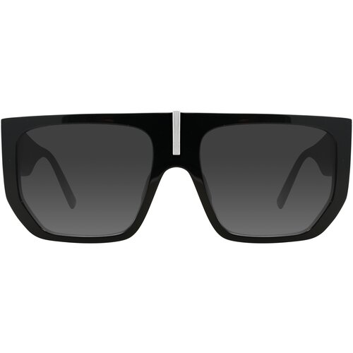 Солнцезащитные очки Les Hommes, квадратные, с защитой от УФ, для женщин, черный
