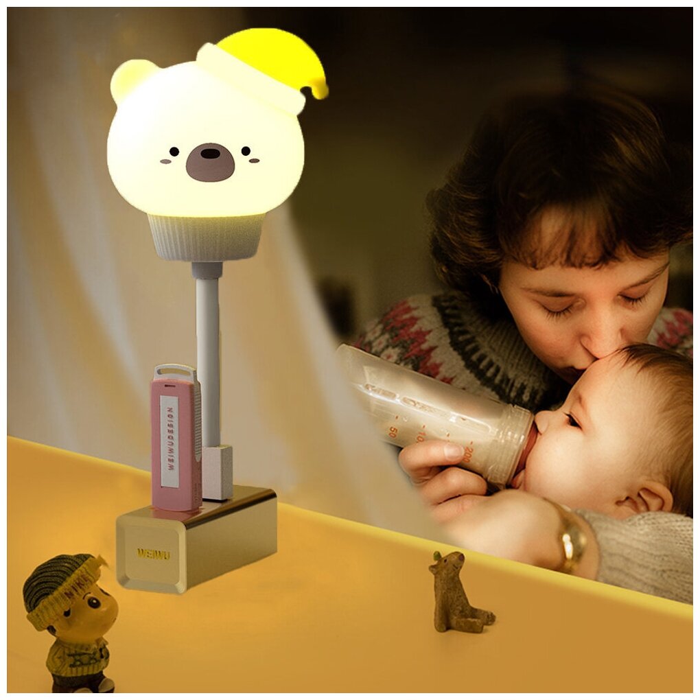 Ночник в розетку, светодиодный светильник детский, ночник USB - фотография № 3