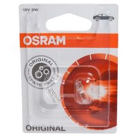 Лампа 12V W2W W2x4.6d бесцокольная блистер (2шт.) OSRAM 2722-02B