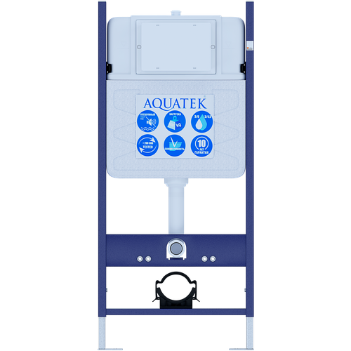 Инсталляция для подвесного унитаза Aquatek ECO Standart 50 INS-0000014 инсталляция aquatek eco standart 50 ins 0000014 для унитаза без клавиши смыва