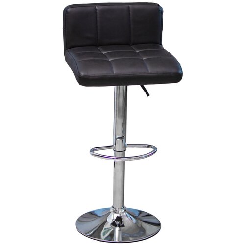 Барный стул Стул барный металл, полиуретан черный 40х85 см, 1 шт.