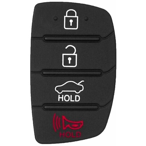 Резиновая кнопка для выкидного смарт ключа Hyundai Tucson Creta Santa Fe i20 i30 i40 ix35 Sonata D1010, 4 кнопки