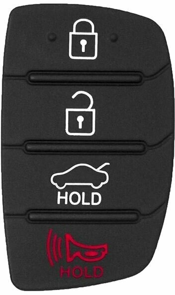 Резиновая кнопка для выкидного смарт ключа Hyundai Tucson Creta Santa Fe i20 i30 i40 ix35 Sonata D1010 4 кнопки