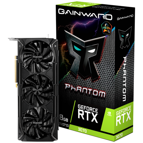 RTX3070 PHANTOM+(GAINWARD) 8GB GDDR6 256bit 3-DP HDMI [NE63070019P2-1040M] (242928)