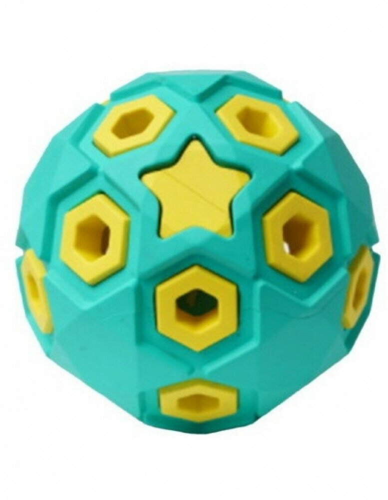 HOMEPET silver series игрушка для собак мяч звездное небо (8 см., Сиреневый) - фото №3