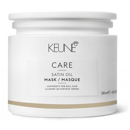Keune Satin Oil Маска Шелковый уход для волос, 200 г, 200 мл, банка кондиционеры бальзамы и маски keune маска шелковый уход care satin oil mask