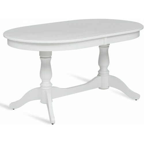 Стол кухонный деревянный раздвижной Барэнт 150(190)х90 Белый