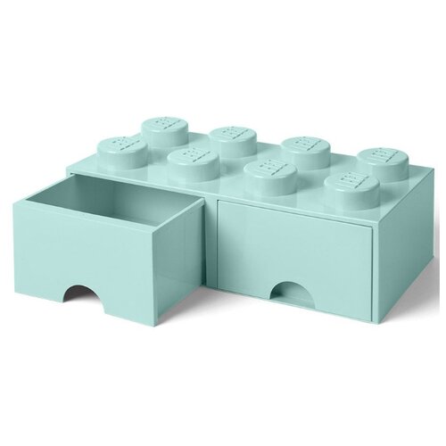 фото Ящик lego для хранения 8 выдвижной storage brick мятный