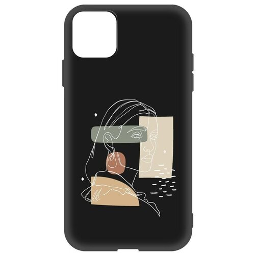 Чехол-накладка Krutoff Soft Case Уверенность для iPhone 11 черный чехол накладка krutoff soft case уверенность для iphone 15 plus черный