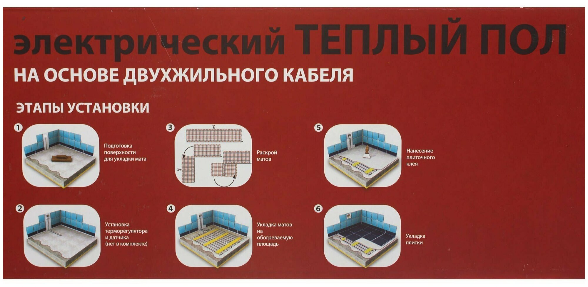 Нагревательный мат для теплого пола Equation 1.5 м2 270 Вт - фотография № 4