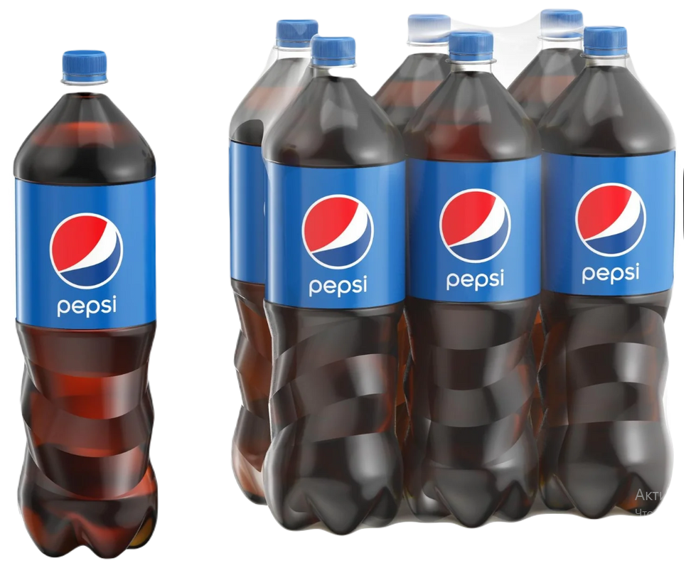 Газированный напиток Pepsi 1л. ПЭТ , упак (6 шт) - фотография № 1