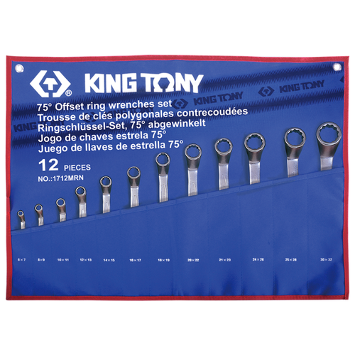 фото Набор гаечных ключей king tony 1712mrn, 12 предм., синий