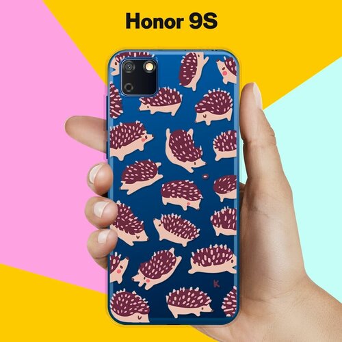 Силиконовый чехол Ёжики на Honor 9S силиконовый чехол волна на honor 9s