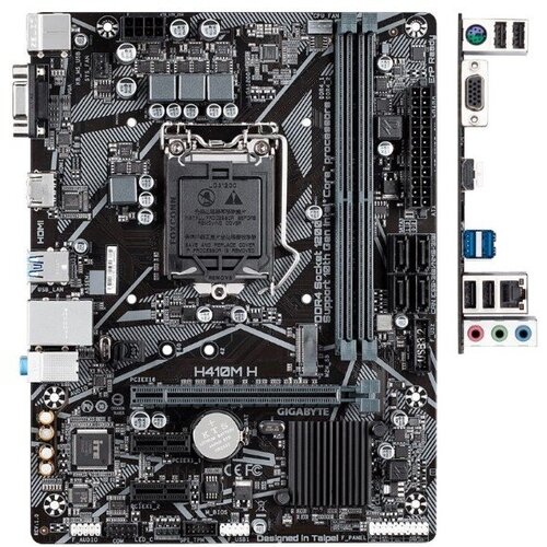 GigaByte Материнская плата Gigabyte H410M H V2 RTL S1200 H470 2xPCI-E DsubHDMI GbLAN SATA MicroATX 2DDR4 786000₽