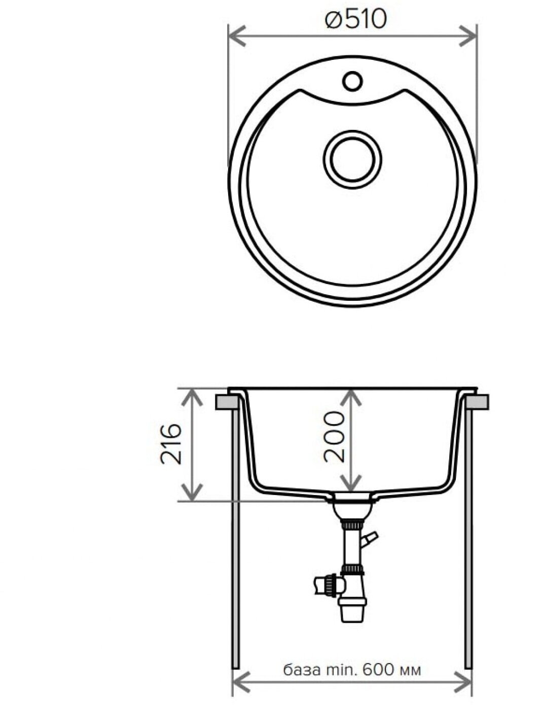 Мойка кухонная Tolero R 108 Е Сафари № 102 - фотография № 2