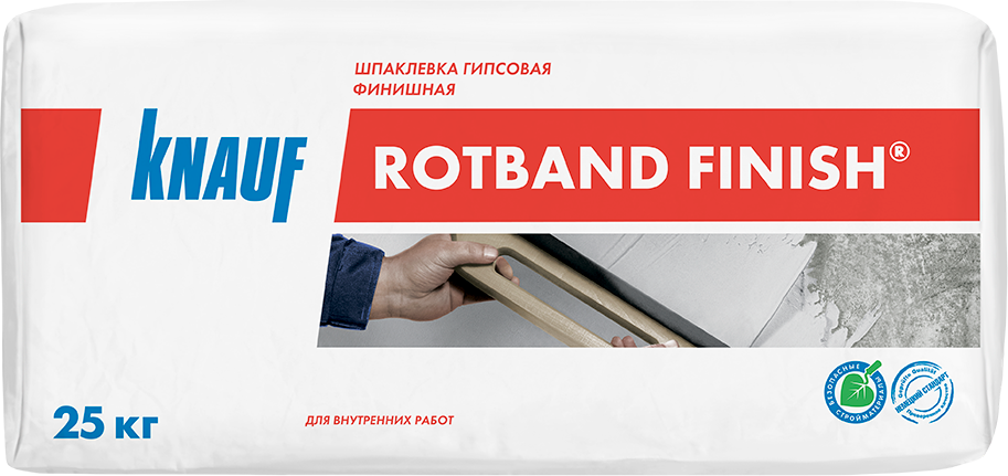 Шпаклёвка финишная гипсовая Ротбанд, 25 кг KNAUF тов-125014