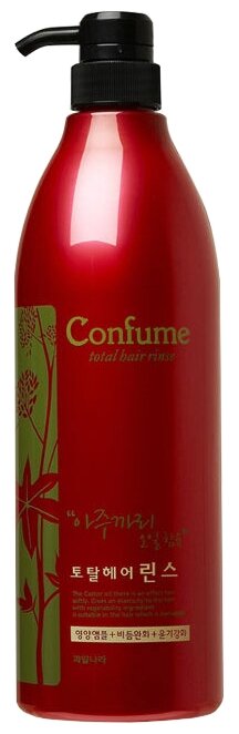 Welcos кондиционер для волос Confume Total Hair Rinse c касторовым маслом, 950 мл