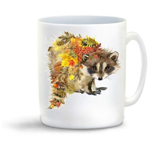 фото Кружка "осень. енот" coolpodarok