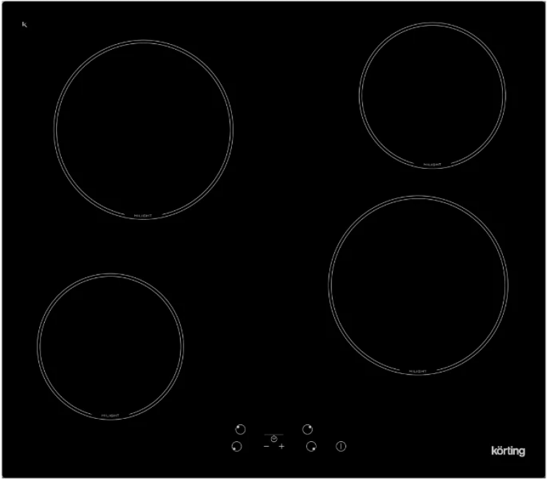 Электрическая варочная панель Korting HK 60001 B (чёрный)