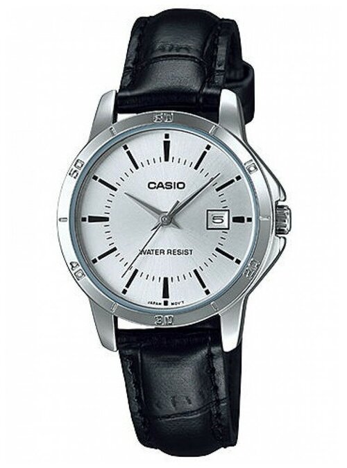 Наручные часы CASIO Standard LTP-V004L-7A, черный, серебряный