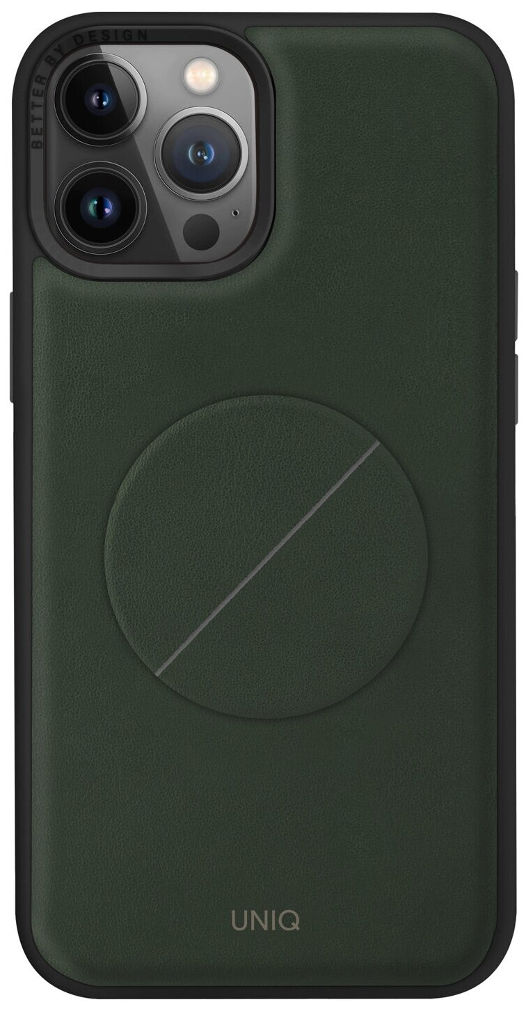 Чехол Uniq Novo with magnetic grip для iPhone 14 Pro Max, цвет Зеленый (IP6.7PM(2022)-NOVOGRN)