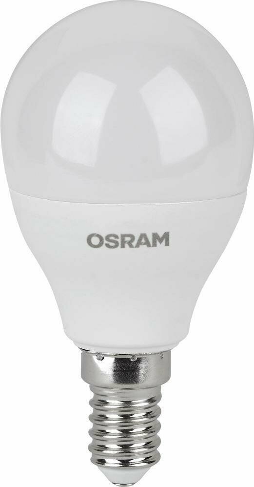 Светодиодная лампа OSRAM LED Value B40 7.5W эквивалент 75W 6500K 800Лм E27 шар
