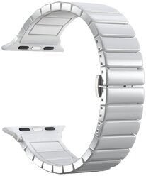 Ремешок Deppa Band Ceramic для Apple Watch 42/44 mm, керамический, белый