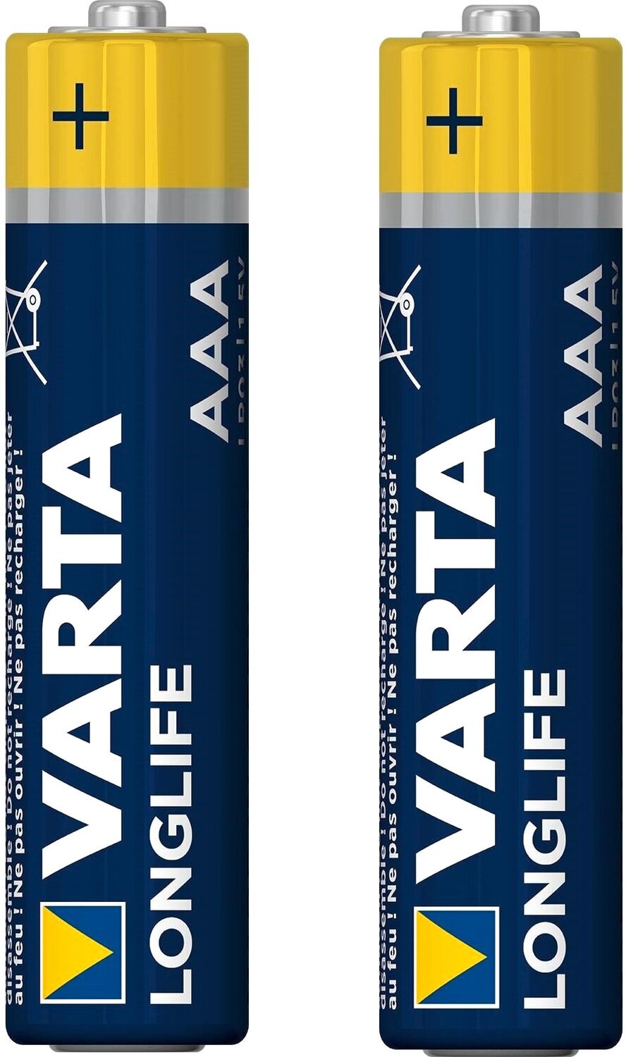 Varta LONGLIFE LR03 AAA (04103101412) Батарейка Varta LONGLIFE LR03 AAA BL2 Alkaline 1.5V (4103) (2/20/100) (2 шт.) 04103101412