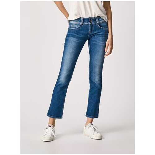 Джинсы женские, Pepe Jeans London, артикул: PL204159, цвет: голубой (D45), размер: 32/32