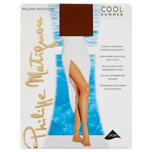 Колготки Philippe Matignon Cool Summer, 8 den, размер 4, бежевый колготки philippe matignon cool summer 8 den размер 3 бежевый