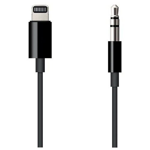 AUX Audio кабель 3,5 мм на Lightning, MH025, высокое качество, черный