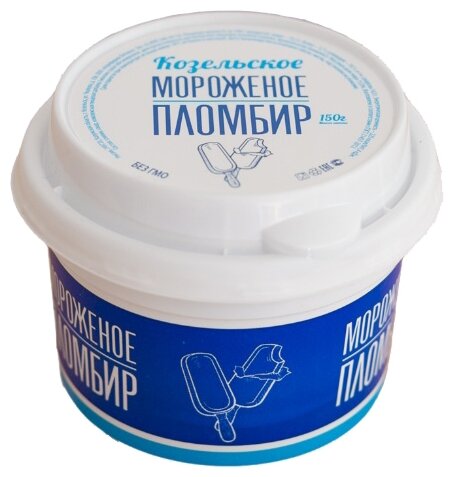 Мороженое Козельский молочный завод пломбир, 150 г