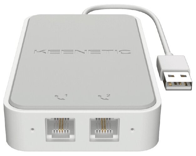 VOIP-адаптер Keenetic Linear (KN-3110) USB-адаптер для двух аналоговых телефонов