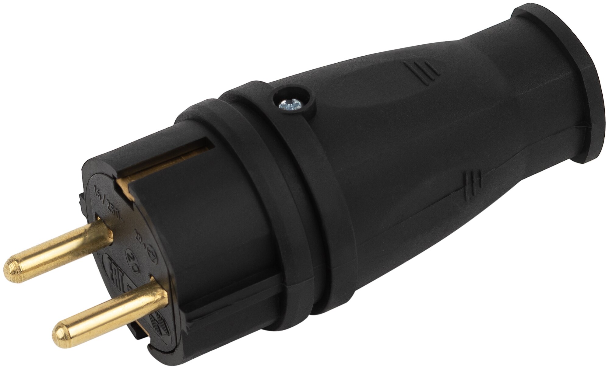 Прямая каучуковая вилка ЭРА VX10-B-IP44