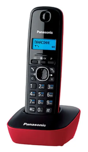 Радиотелефон PANASONIC KX-TG1611RUR красный