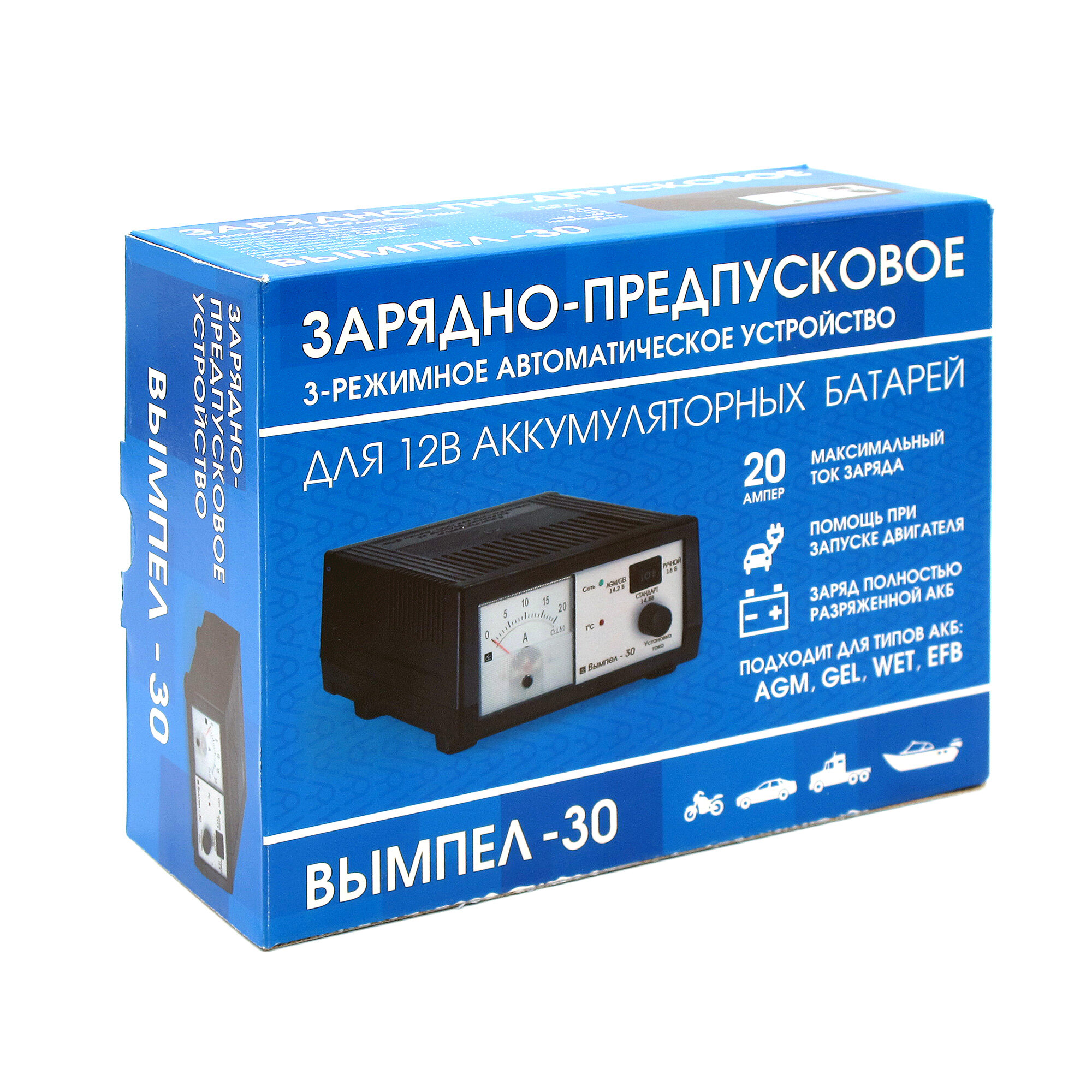 Нпп-орион 2009 2009_зарядное устройство! Вымпел-30 (автомат,0-20А, 14.8/16/19В, стрел. амперм)\