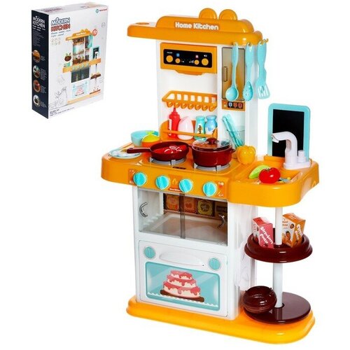 Игровой модуль кухня «Учимся готовить», со световыми и звуковыми эффектами развивающие игрушки veld co игровой центр со световыми и звуковыми эффектами
