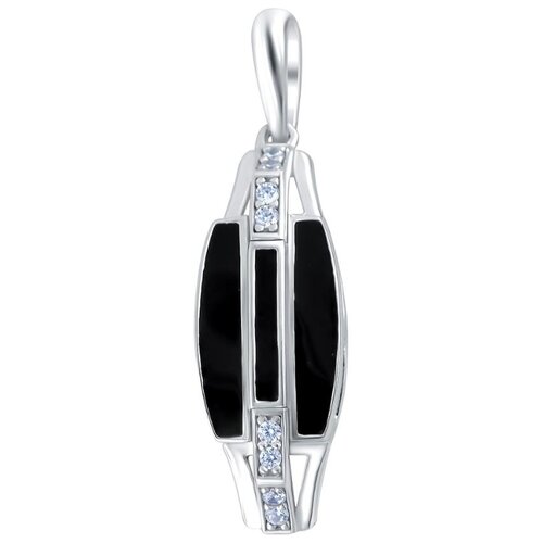 фото Эстет подвеска с 8 фианитами из серебра 01п1511041э-1