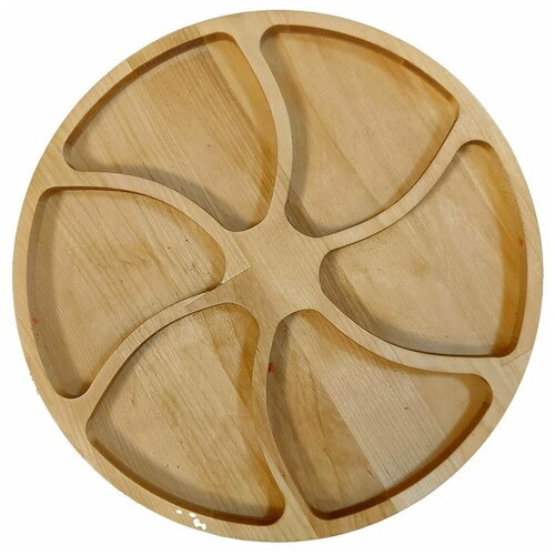 Менажница деревянная GUTER BAUM Колесо 25х25х18 см 370663m массив берёзы покрыта маслом 650₽