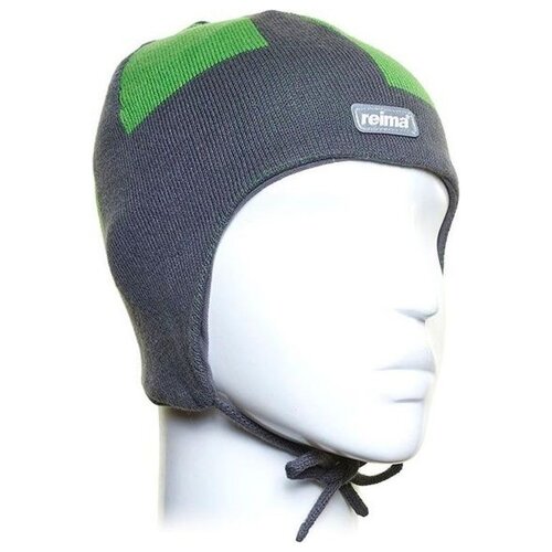 Шапочка детская с завязками Reima,518022-850 Rei Green, размер 46