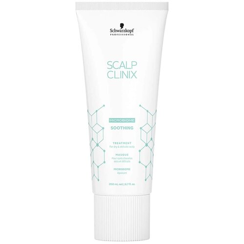 Schwarzkopf Professional, Scalp Clinix, Маска для чувствительной кожи головы, 200 мл маска для чувствительной кожи головы schwarzkopf professional scalp clinix soothing treatment 200 мл