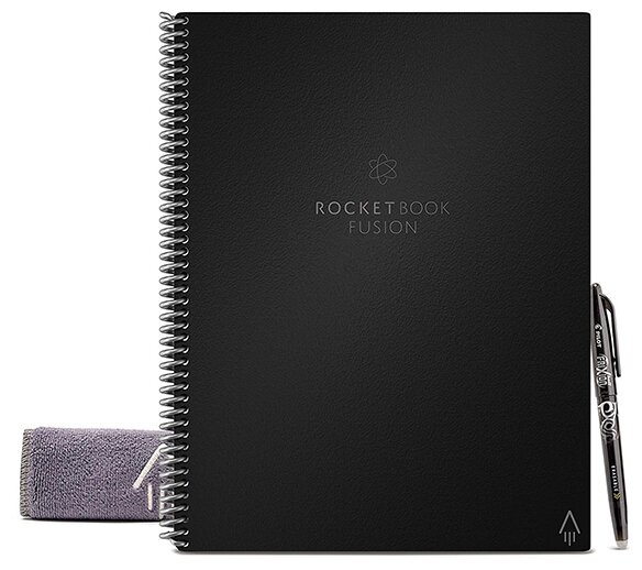Блокнот Rocketbook Fusion Letter Size, A4, чёрный