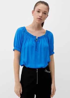 Блуза Q/S by s.Oliver, размер 42 (XL), голубой