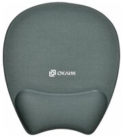 Коврик для мыши Oklick OK-RG0580-GR (S) серый, ткань, 245х220х24мм