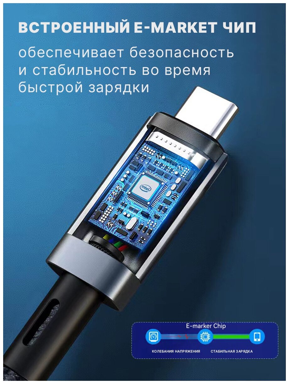 Кабель USB4 TYPE-C 240 Вт USB 40 40 Гбит/с 8K 60 Гц