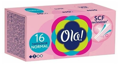 Тампоны Ola! Normal, шелковистая поверхность, 16 шт. в упаковке