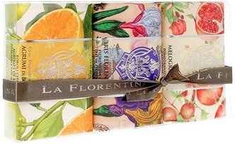 La Florentina Набор мыла Citrus Florentina Iris Pomegranate, 3 шт., 200 г