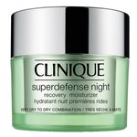 Clinique Superdefense Night Ночной восстанавливающий увлажняющий крем для сухой и комбинированной кожи лица, склонной к сухости - изображение