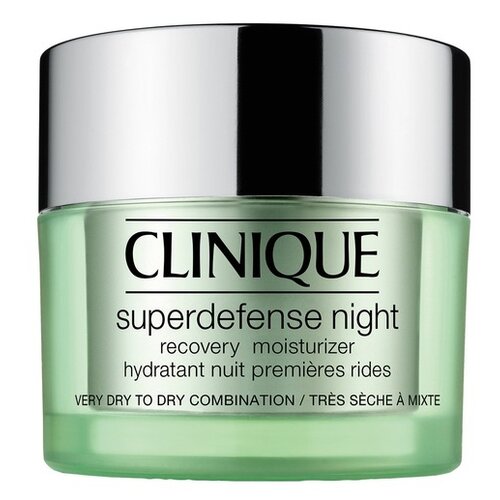 Clinique Superdefense Night Ночной восстанавливающий увлажняющий крем для сухой и комбинированной кожи лица, склонной к сухости, 50 мл
