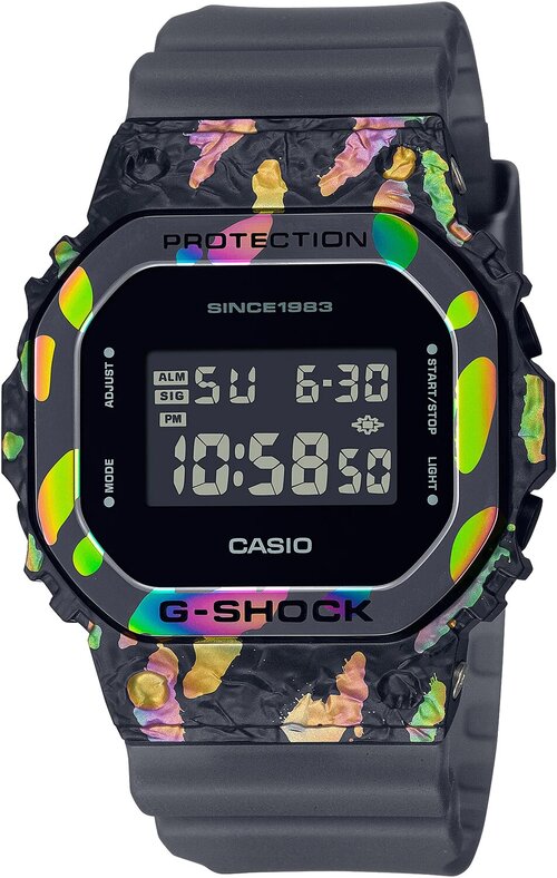 Наручные часы CASIO G-Shock GM-5640GEM-1, черный, серый